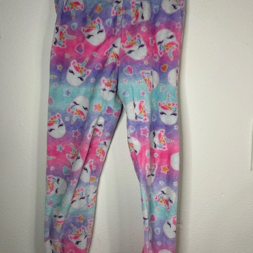 The Children’s Place Unicorn Fleece Pajama Pants Girls Size L (10/12) Pastel